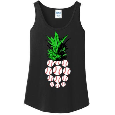 Pineapple Baseball Ladies Essential Tank