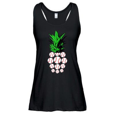 Pineapple Baseball Ladies Essential Flowy Tank