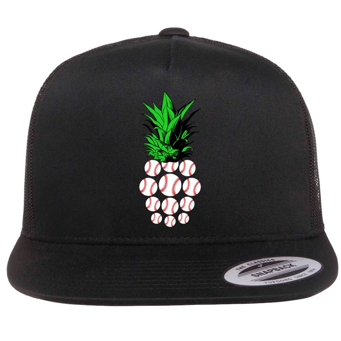 Pineapple Baseball Flat Bill Trucker Hat