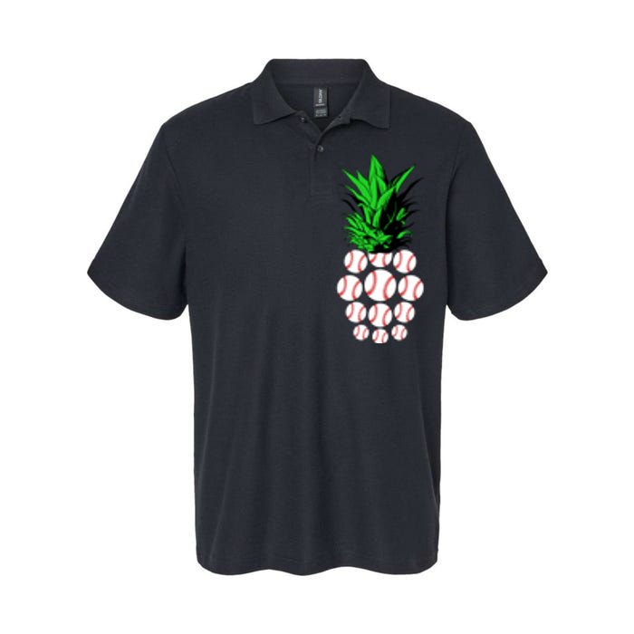 Pineapple Baseball Softstyle Adult Sport Polo