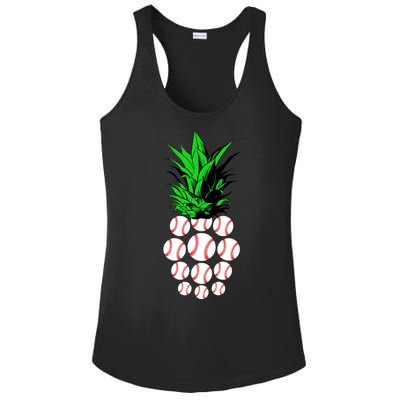 Pineapple Baseball Ladies PosiCharge Competitor Racerback Tank