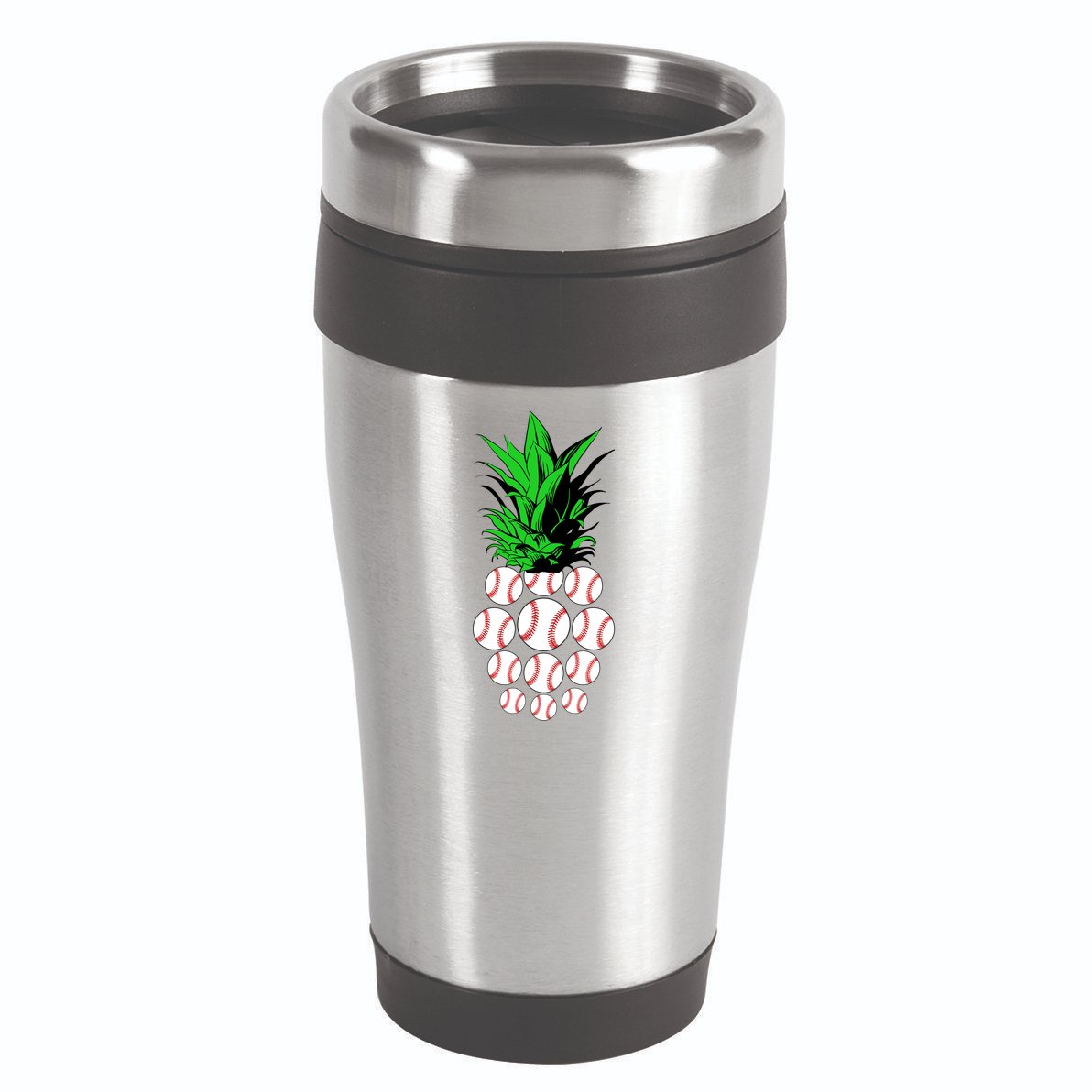 Pineapple Baseball 16oz Travel Tumbler