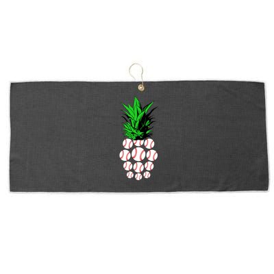 Pineapple Baseball Large Microfiber Waffle Golf Towel