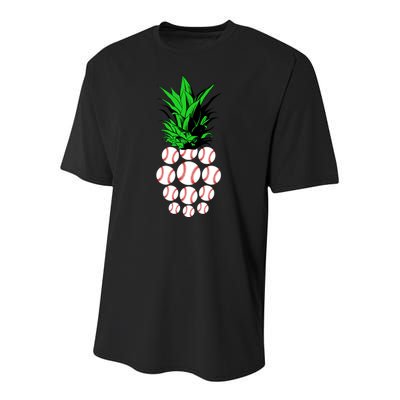 Pineapple Baseball Youth Performance Sprint T-Shirt