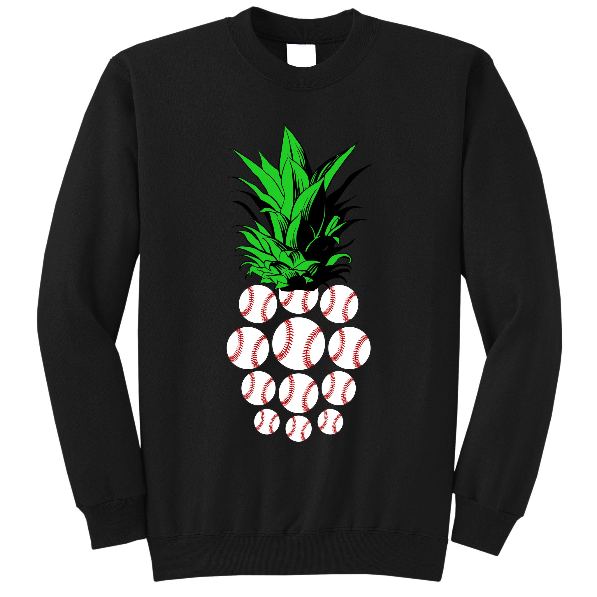 Pineapple Baseball Tall Sweatshirt
