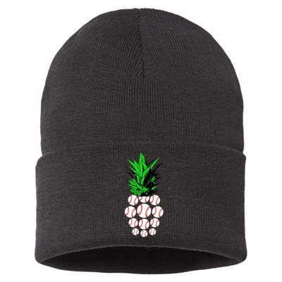 Pineapple Baseball Sustainable Knit Beanie