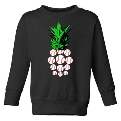 Pineapple Baseball Toddler Sweatshirt