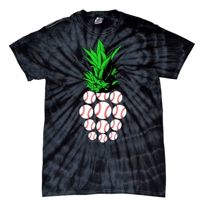 Pineapple Baseball Tie-Dye T-Shirt