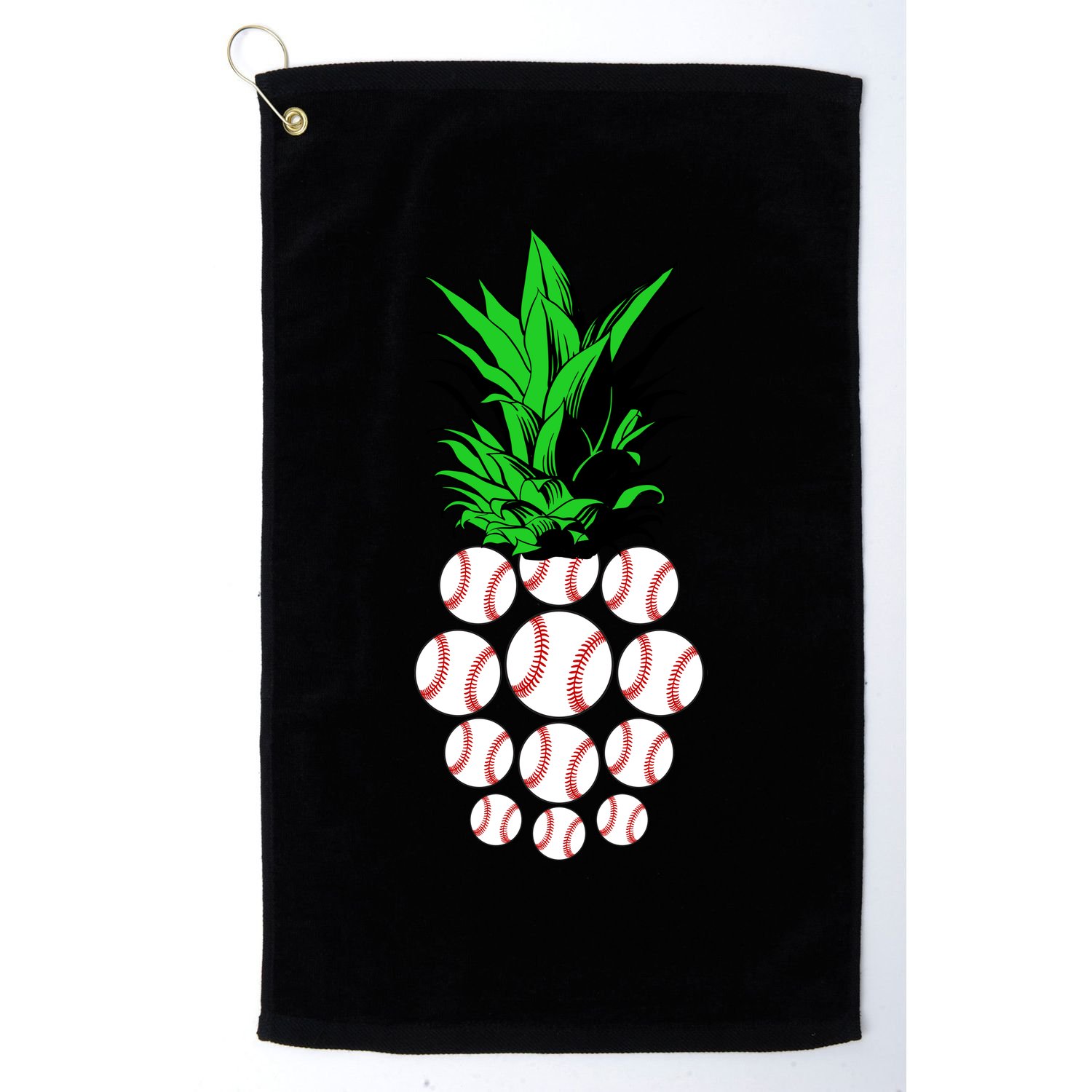 Pineapple Baseball Golf Towel