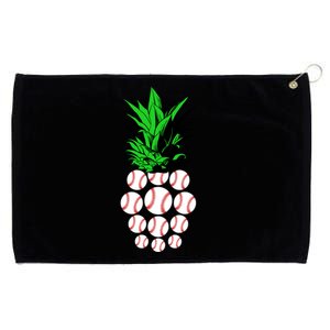 Pineapple Baseball Grommeted Golf Towel