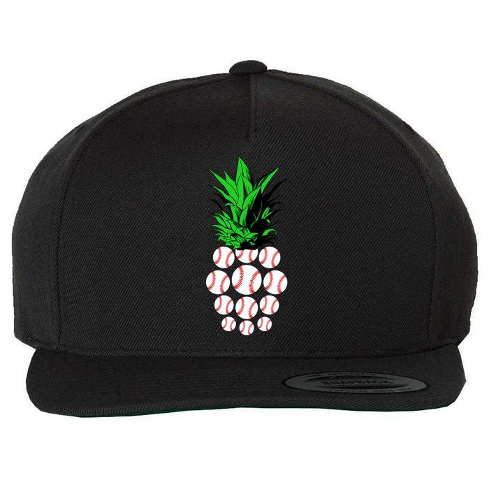 Pineapple Baseball Wool Snapback Cap