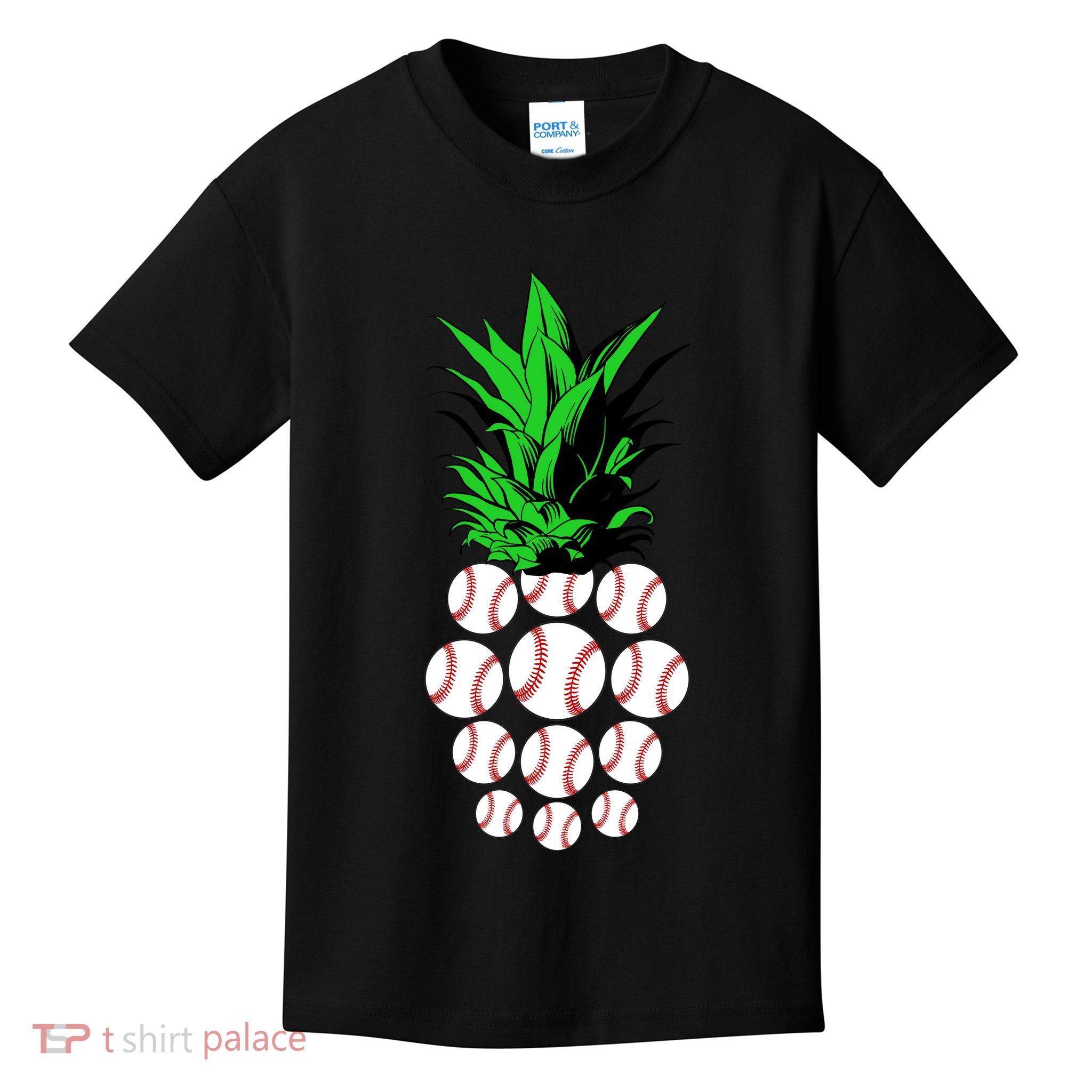 Pineapple Baseball Kids T-Shirt