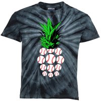 Pineapple Baseball Kids Tie-Dye T-Shirt