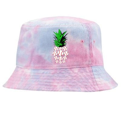 Pineapple Baseball Tie-Dyed Bucket Hat