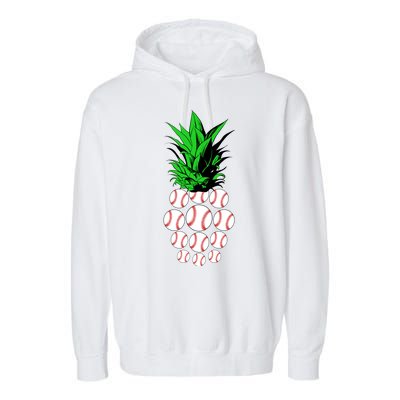 Pineapple Baseball Garment-Dyed Fleece Hoodie