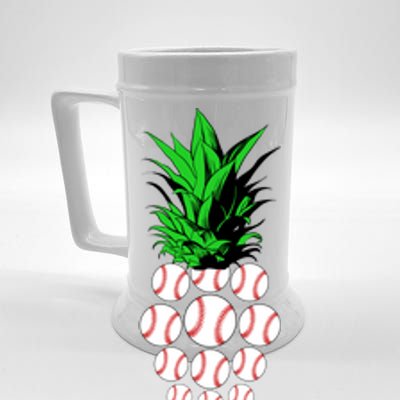 Pineapple Baseball Beer Stein