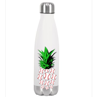 Pineapple Baseball Stainless Steel Insulated Water Bottle