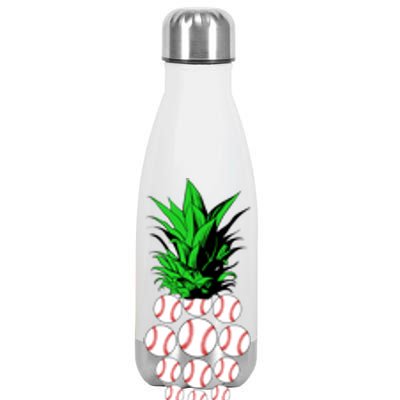 Pineapple Baseball Stainless Steel Insulated Water Bottle