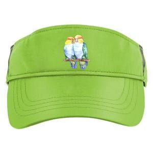 Pineapple Conure Watercolor Bird Adult Drive Performance Visor