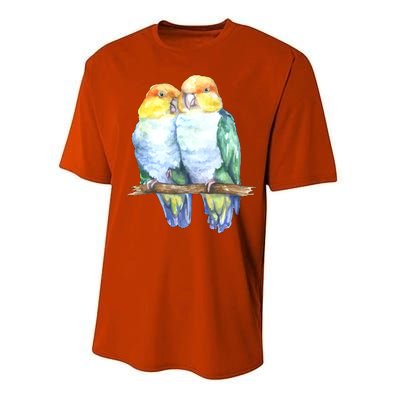 Pineapple Conure Watercolor Bird Performance Sprint T-Shirt