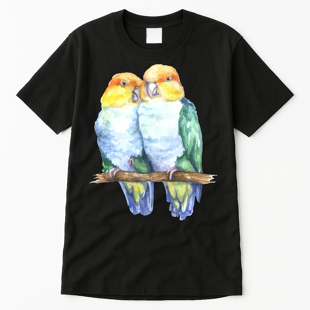 Pineapple Conure Watercolor Bird Tall T-Shirt
