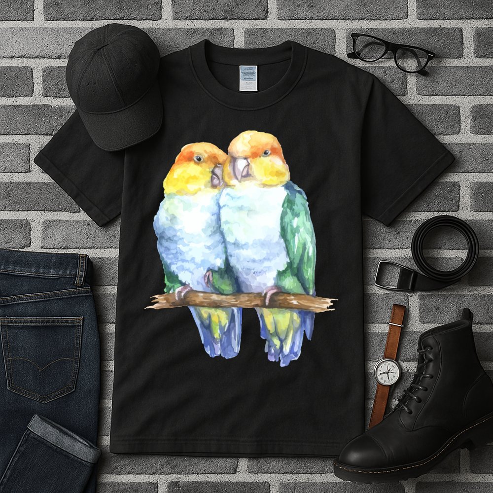 Pineapple Conure Watercolor Bird Tall T-Shirt