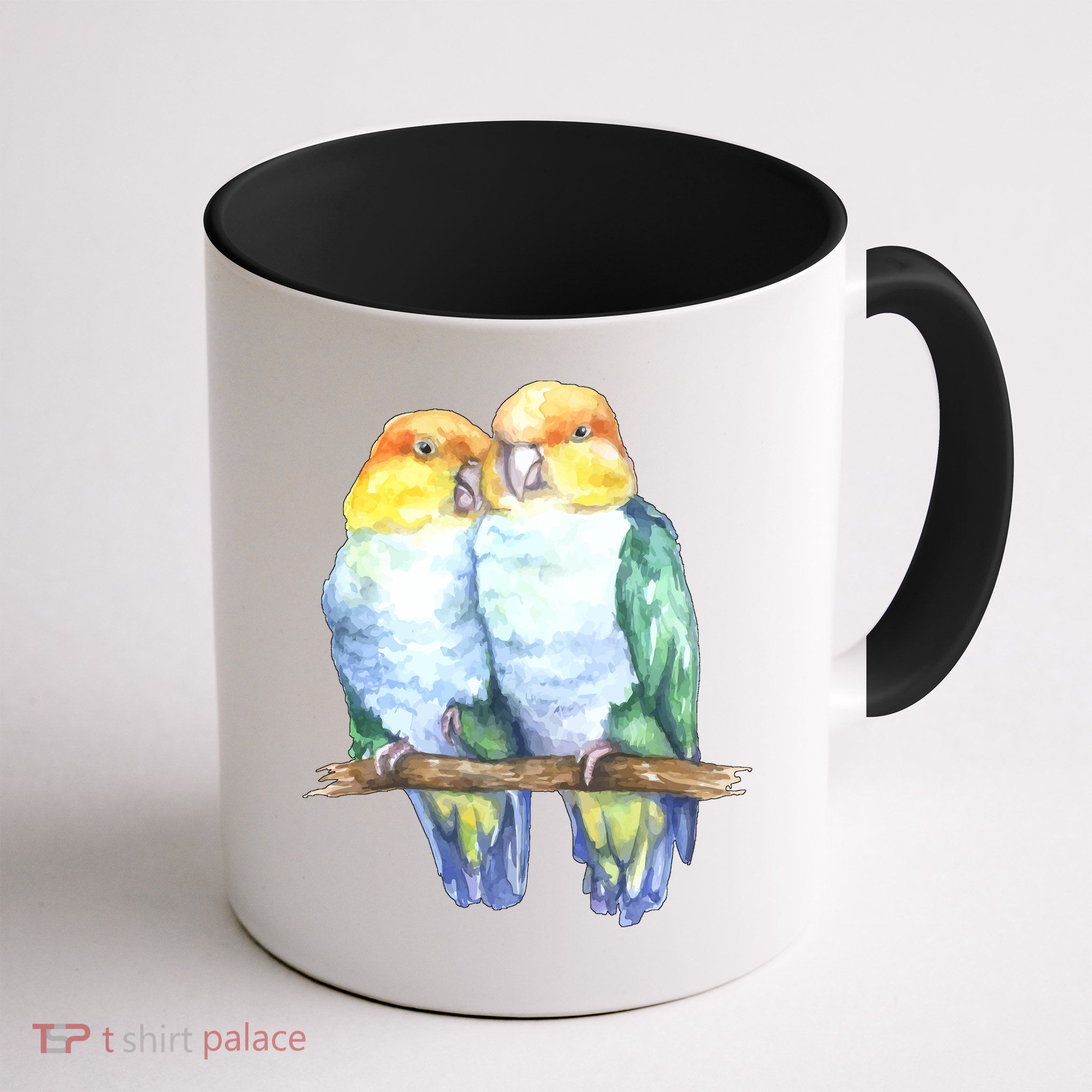 Pineapple Conure Watercolor Bird Mug