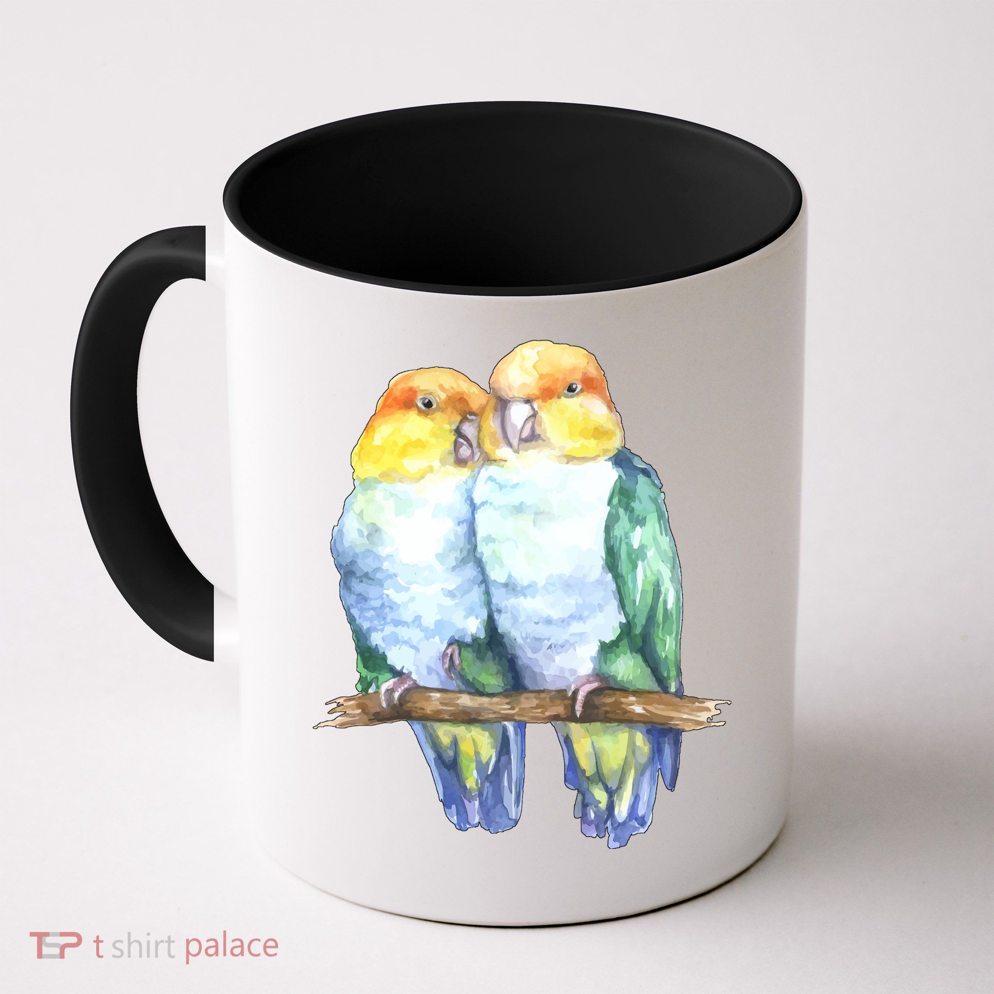 Pineapple Conure Watercolor Bird Mug