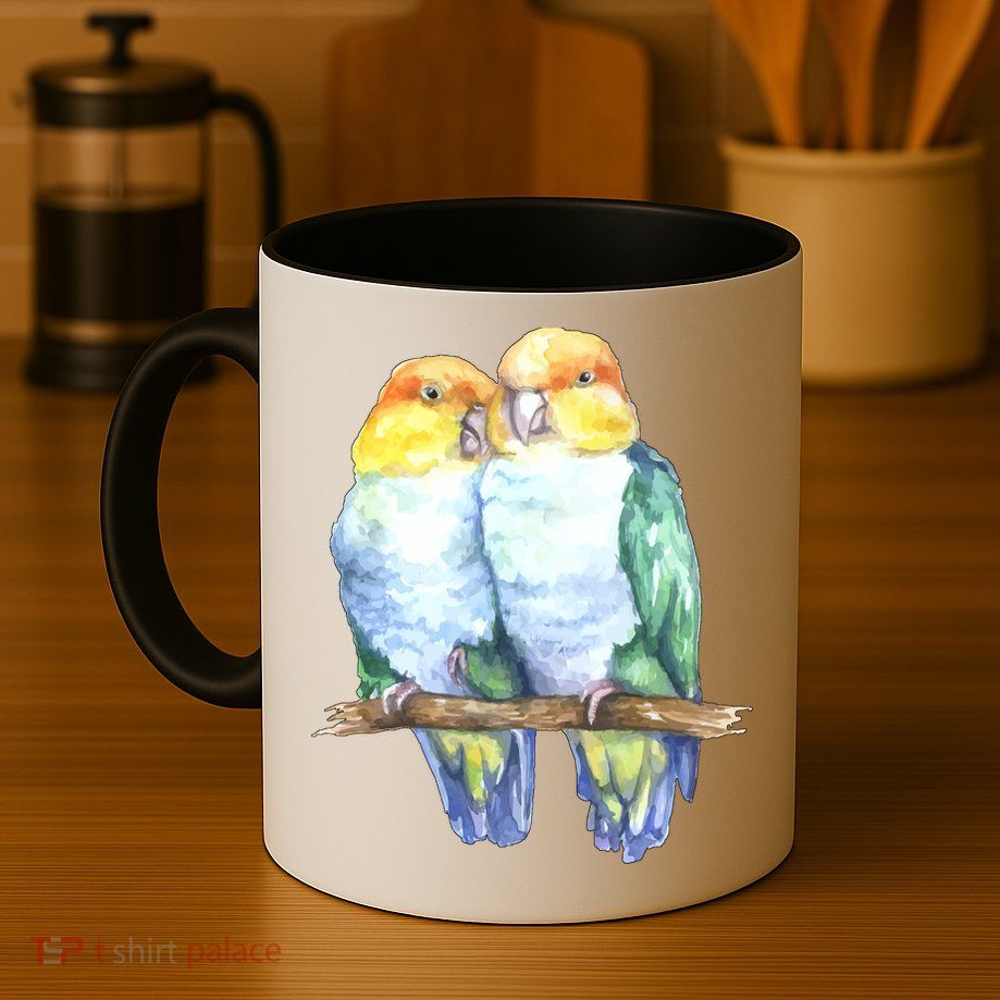 Pineapple Conure Watercolor Bird Mug