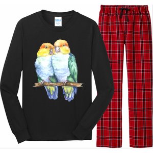 Pineapple Conure Watercolor Bird Long Sleeve Pajama Set