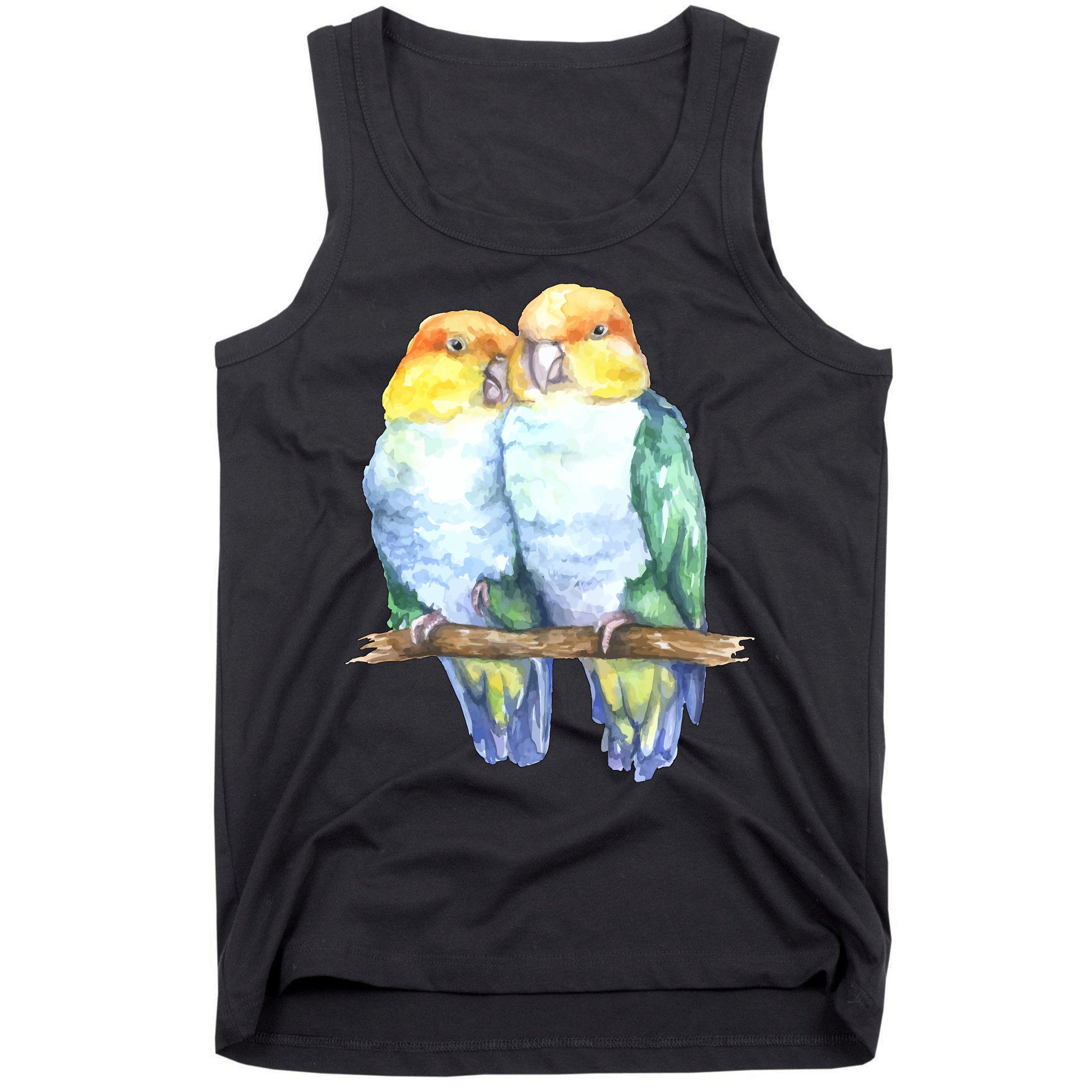 Pineapple Conure Watercolor Bird Tank Top
