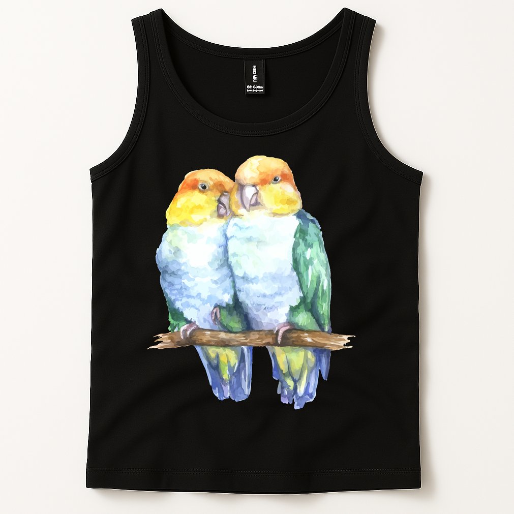 Pineapple Conure Watercolor Bird Tank Top