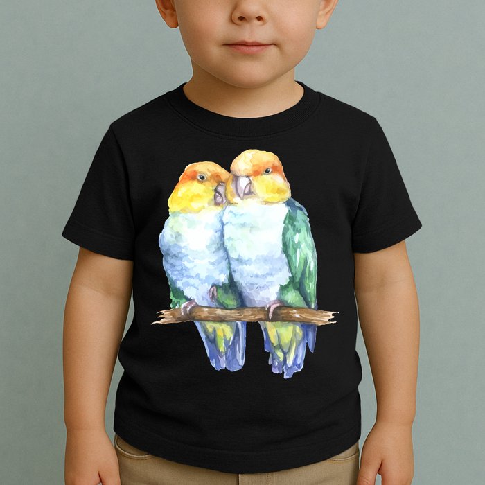 Pineapple Conure Watercolor Bird Toddler T-Shirt
