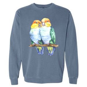 Pineapple Conure Watercolor Bird Garment-Dyed Sweatshirt