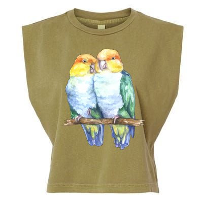 Pineapple Conure Watercolor Bird Garment-Dyed Women's Muscle Tee