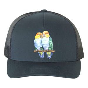 Pineapple Conure Watercolor Bird Yupoong Adult 5-Panel Trucker Hat