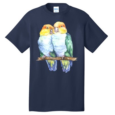 Pineapple Conure Watercolor Bird Tall T-Shirt