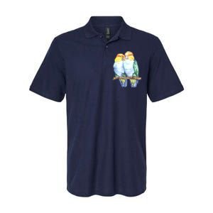 Pineapple Conure Watercolor Bird Softstyle Adult Sport Polo