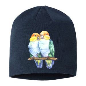 Pineapple Conure Watercolor Bird Sustainable Beanie