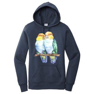 Pineapple Conure Watercolor Bird Women's Pullover Hoodie