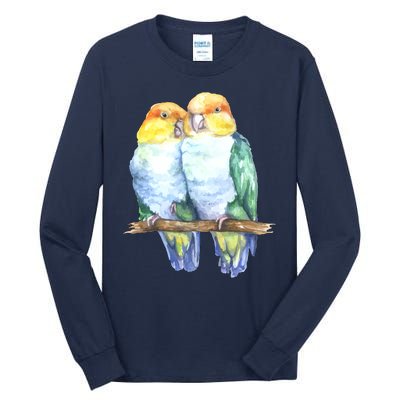 Pineapple Conure Watercolor Bird Tall Long Sleeve T-Shirt