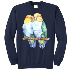 Pineapple Conure Watercolor Bird Tall Sweatshirt