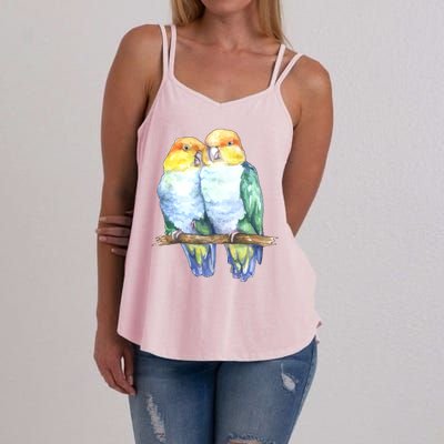 Pineapple Conure Watercolor Bird Women's Strappy Tank