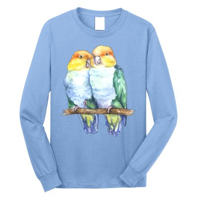 Pineapple Conure Watercolor Bird Long Sleeve Shirt