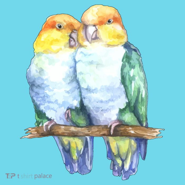 Pineapple Conure Watercolor Bird T-Shirt