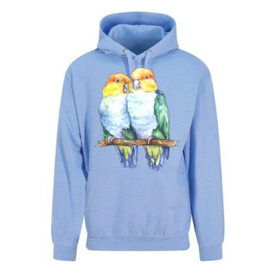 Pineapple Conure Watercolor Bird Unisex Surf Hoodie