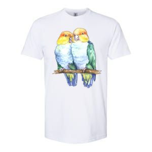 Pineapple Conure Watercolor Bird Softstyle CVC T-Shirt