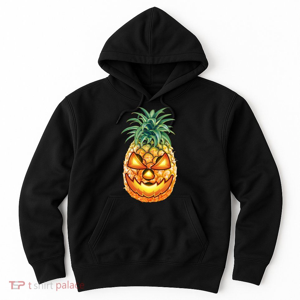 Pineapple Jack O Lantern Face Hoodie