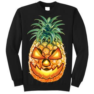 Pineapple Jack O Lantern Face Sweatshirt