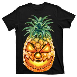 Pineapple Jack O Lantern Face T-Shirt